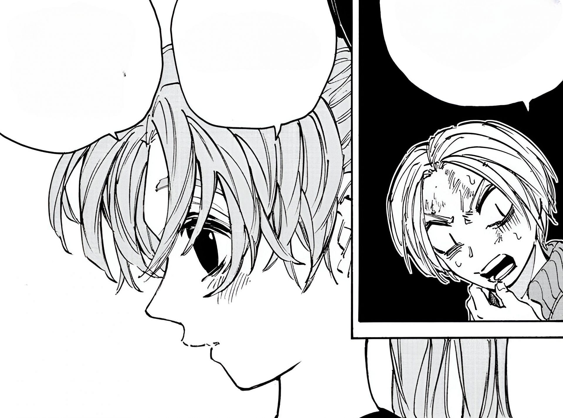 Atari and Shin as seen in Sakamoto Days chapter 216 (Image via Shueisha)